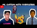 Ml custom with subscriber  giri gaming  tamil