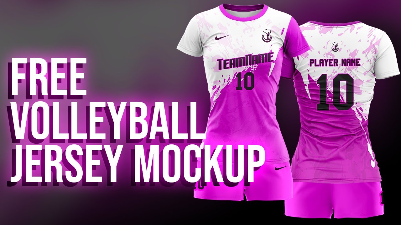 FREE VOLLEYBALL JERSEY MOCKUP DESIGN (FREE TSHIRT MOCKUP PSD) - YouTube