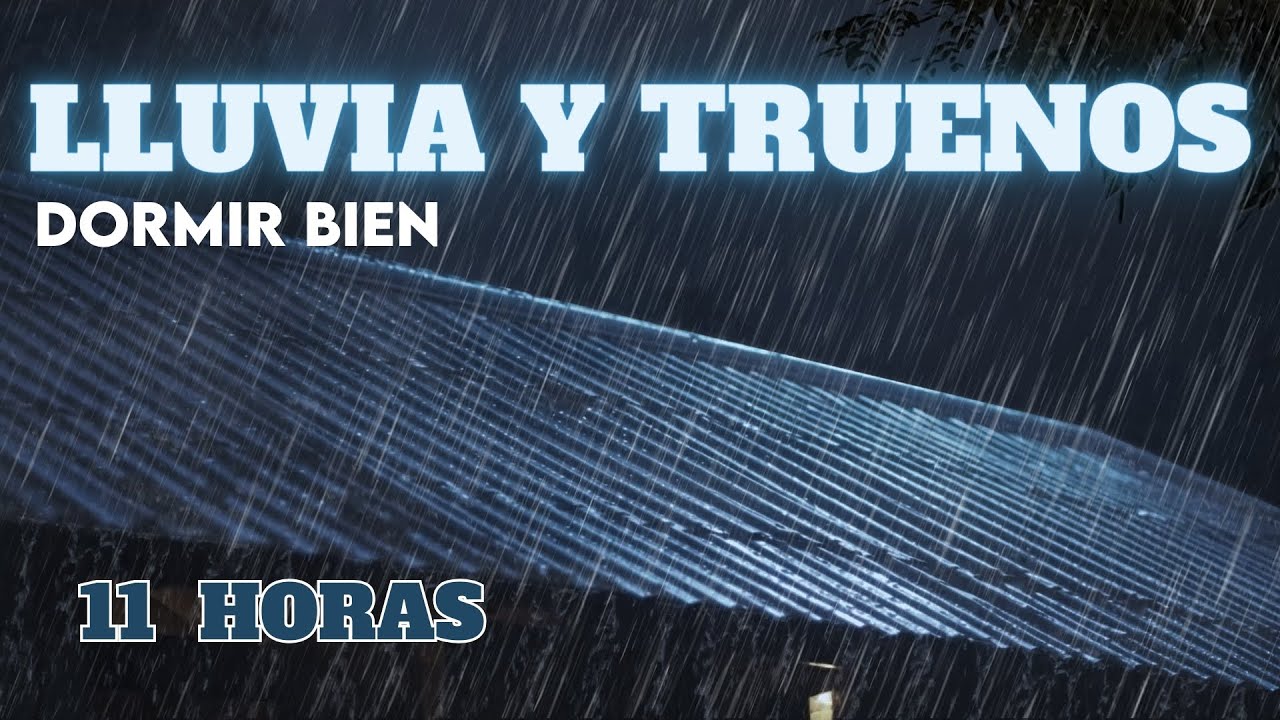 Acuéstate y Dormir en 5 Minutos ! con Sonidos de Lluvia y Truenos en ...