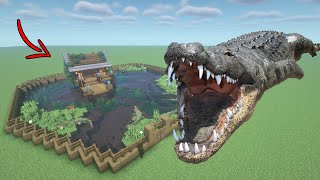 How To Live Inside a Crocodile Farm in Minecraft PE