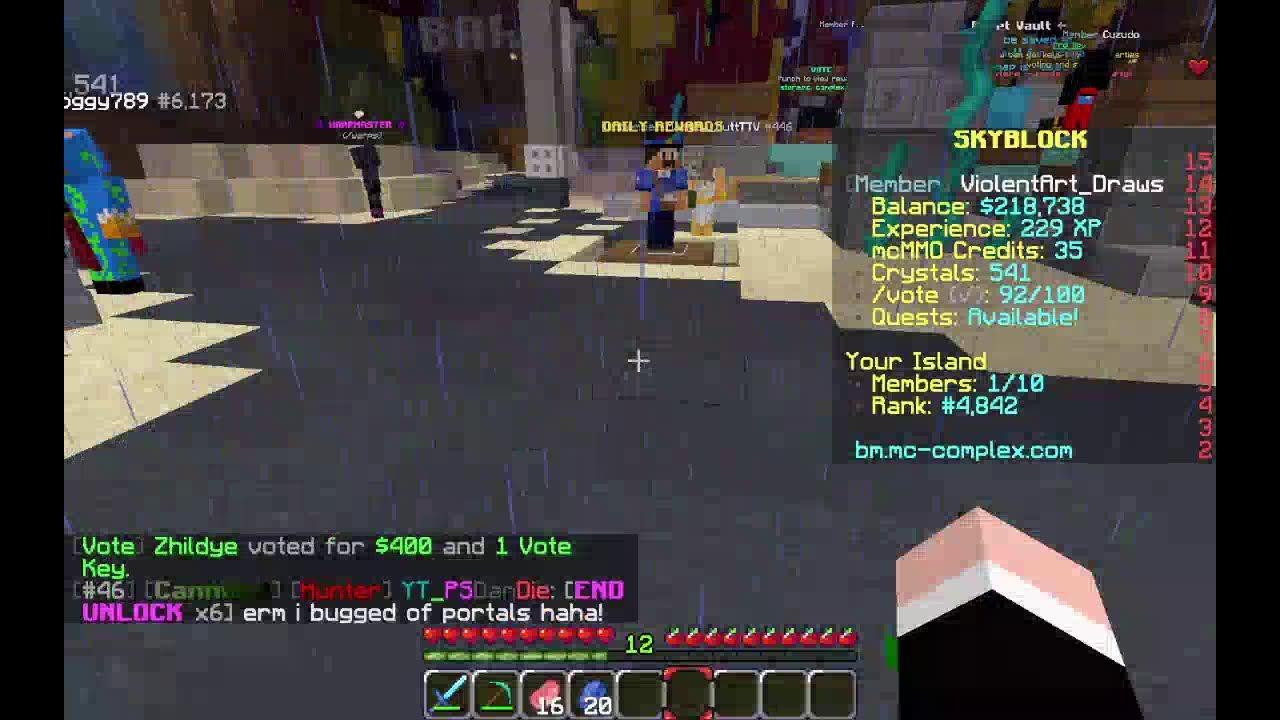 Minecraft complex sky lock