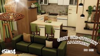 Cozy Uni-Student Apartment | The Sims 4 Build | Relaxing Stop Motion | No CC