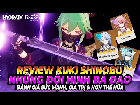 Review Kuki Shinobu CM0 :( Đánh Giá Trung Thực ! Đáng Hay Không! Build Đội Hình! Genshin Impact