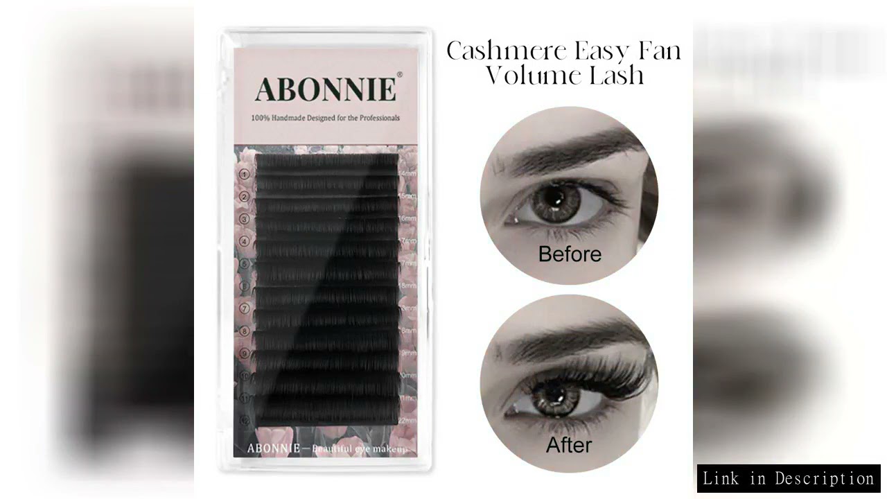 Abonnie Easy Fanning Eyelash Extensions Blooming Eyelashes Silk Russian Volume Auto Fan Lashes Natur