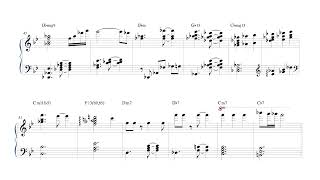 Sheet Music - Jazz Piano Arrangement of 