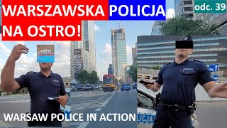 Police from Warsaw detain a man who performs legal activities, and they themselves break the law.