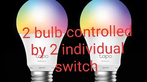 how to wiring 2 bulb controlled by 2 gang single pole switch