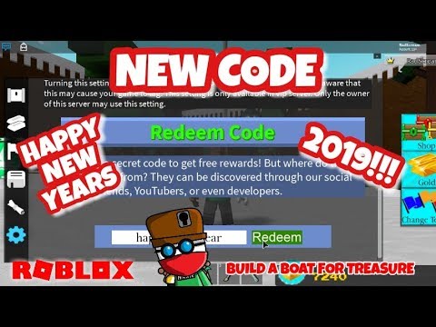 NEW CODE - HAPPY NEW YEARS TO ALL - Roblox - Build a Boat 