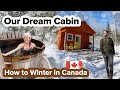 Waking up in Canada's Winter Wonderland. Snowy Cabin in the Woods of Nova Scotia