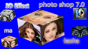 How to 3d cube box editing Effect in Adobe Photoshop 7.0 || PhotoshopTutorial