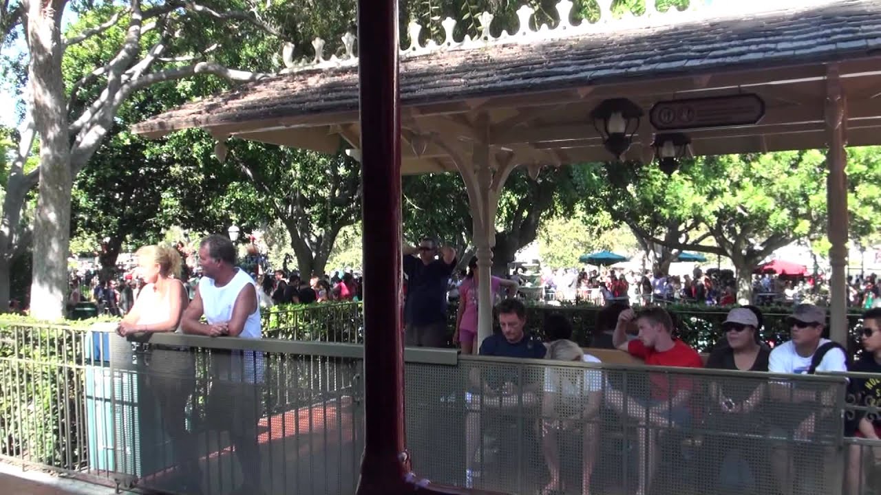 Диснейленд, Диснейлендская железная дорога, полный обзор HD POV