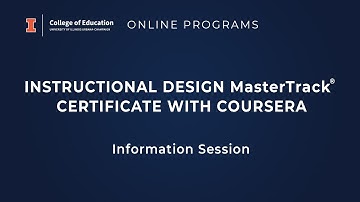 Online Programs - Instructional Design MasterTrack® Certificate with Coursera