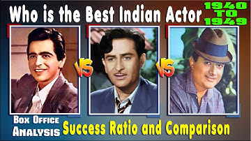Dilip Kumar Vs Dev Anand Vs Raj Kapoor 1940-1949 All Hit or Superhit and Flop Movie, Success Ratio.
