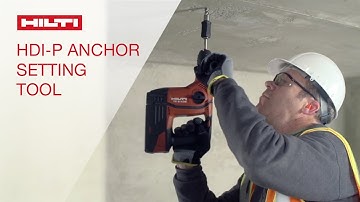 DEMONSTRATION of the Hilti HDI-P Automatic Setting System