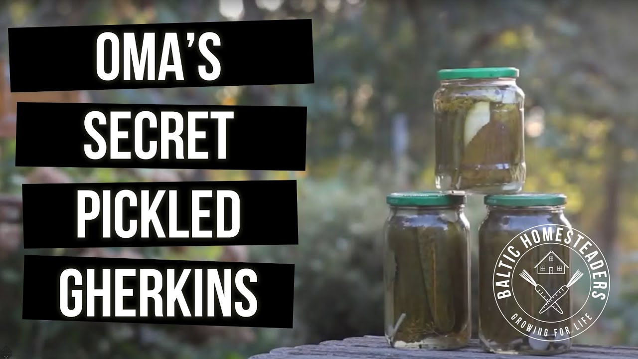 Oma's Secret Recipe Pickled Gherkins