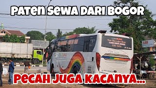 Sudah Pakai Tameng Masih Pecah Kaca Bus Putra Pelangi Penumpang Nya Lumayan Dari Bogor Ke Medan