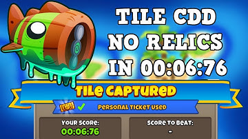 BTD6 || Contested Territory || Bloonarius || in 00:06:76 || NO RELICS tile: CDD