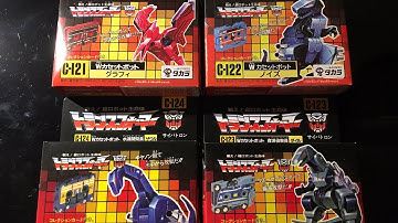 G1 Transformers Dino Cassettes - G1 Tapes Graphy, Noise, Dile & Zaur (KO)