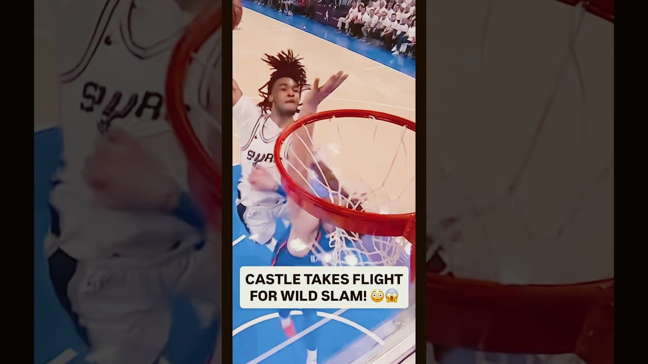 #StephonCastle DUNKS ON #IsaiahHartenstein🤯🏀‼️#NBA #Viral #Fyp #Yts #WesternConferenceFinals #WCF