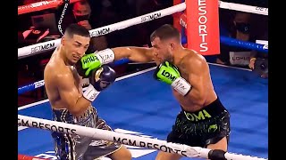 Teofimo Lopez vs Vasiliy Lomachenko - Highlight Reels Replays Slow Motion