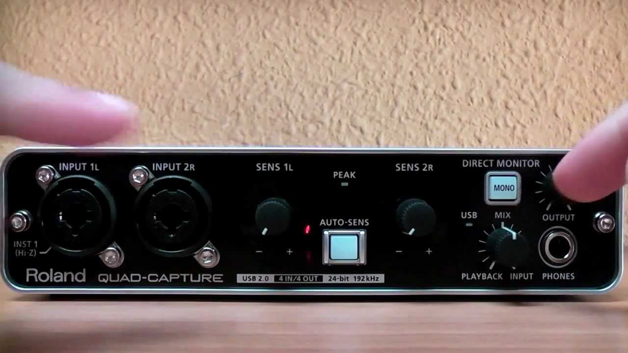Tutorial sobre interfaz usb (Roland Quadcapture UA-55) - YouTube