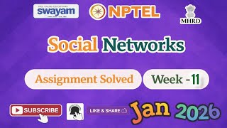 Celebrity Social Networks Week 11 Assignment Answer#NPTELASSIGNMENTS#Jan2026#SocialNetworks#Week11#NPTELPYQ Profile