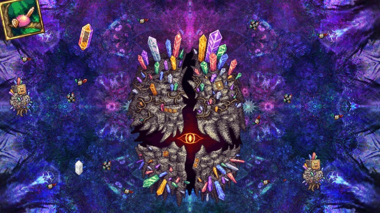 Terraria Modded - Heart of the Caverns Fight (All Bosses)