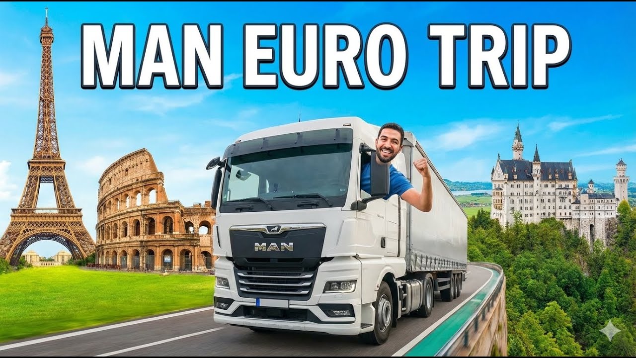 Minutes of Pure Beauty: Driving a Modern MAN Truck Across Europe! 🚛