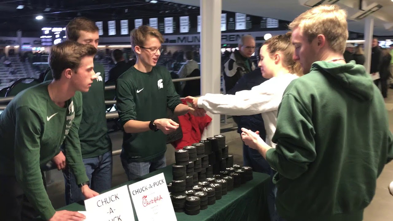2018 Michigan State Hockey Chuckapuck Sales and Chick Fil A