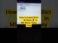 How to Insert Shirt 👕 & Pants 👖 in MS Word | Easy Trick #msword #shorts #trip & #tricks #viral