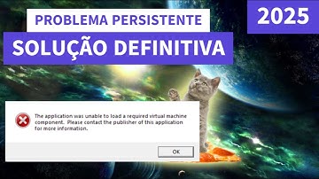 Solução Erro Persistente - Unable to load a required virtual machine component - Corel / PhotoShop