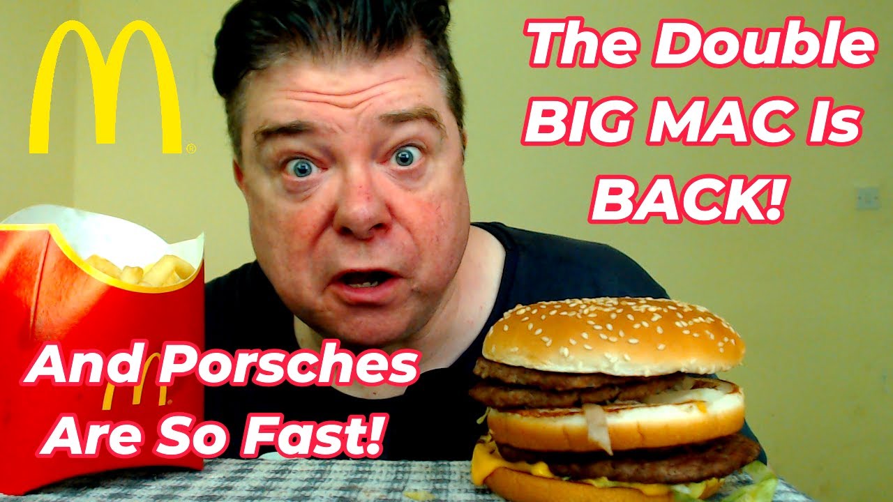 ASMR — ем двойной Биг Мак и картошку фри на обед (Porsche Ramble)