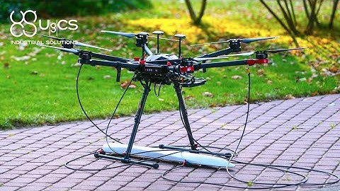 Magnetic survey of a lake with drone equipped with magnetometer