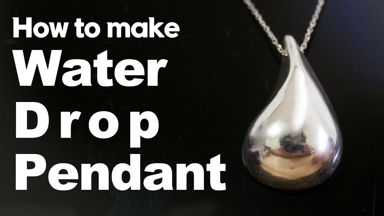 은공예 물방울 펜던트 만들기/make silver water drop pendant/모양만들기/줄톱/은땜하기