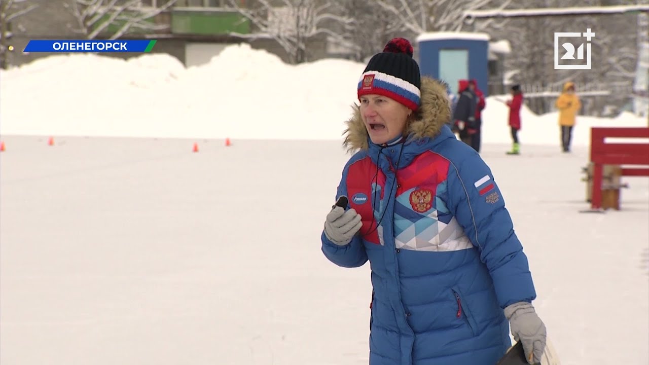 Лучшие конькобежцы северо-запада соревнуются в Оленегорске - YouTube