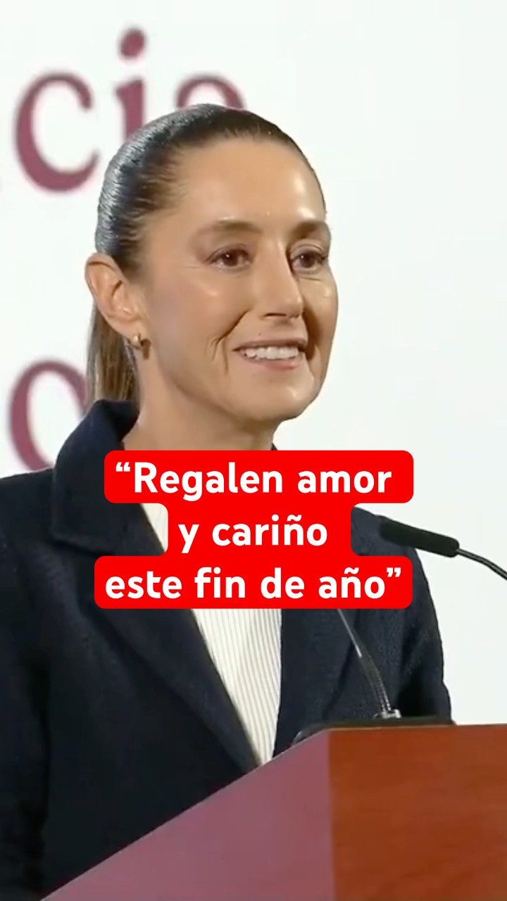 Sheinbaum envía mensaje de fin de año a las familias mexicanas #shorts