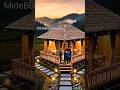 Hidden Bamboo Lodge Built in Misty Rice Fields 🌾🏡 | 5-Stage Cinematic Timelapse