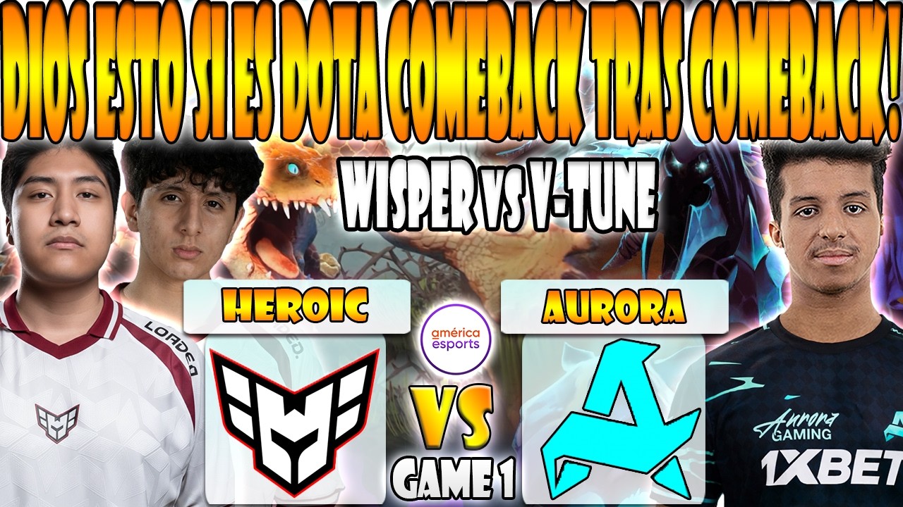 HEROIC vs AURORA BO3[GAME 1] WISPER, TAILUNG, YUMA VS MIKOTO, V-TUNE, MIRA - PGL WALLACHIA SEASON 7