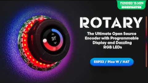 Rotary Encoder - LED Array & Touch LCD for ESP32/Pico/HAT