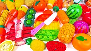 Oddly Satisfying Video - How to Cutting Mixed Fruits ASMR - Cutting Plastic Vegetables