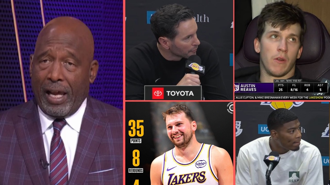 FULL LAKERS Postgame Interview & Analytic vs. Knicks | James Worthy, JJ Redick, Reaves and Hachimura