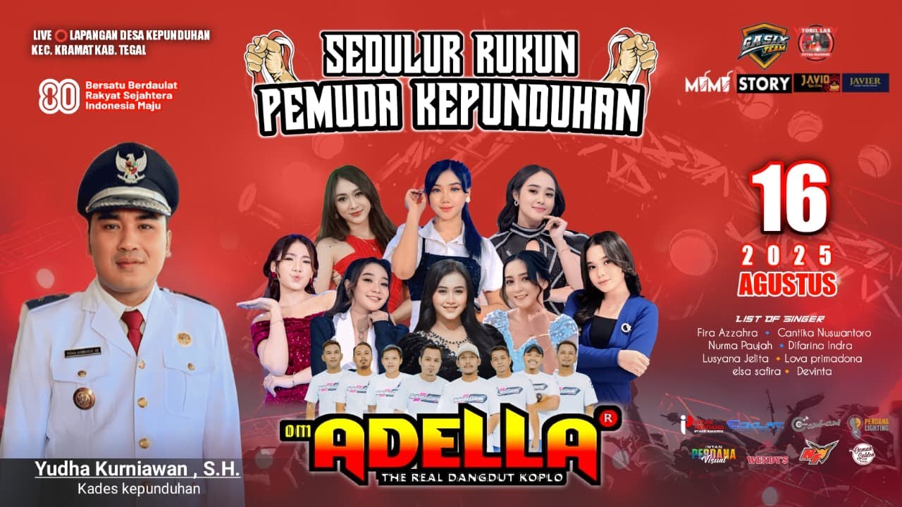 LIVE! OM ADELLA SEDULUR RUKUN PEMUDA KEPUNDUHAN | LAPANGAN DESA KEPUNDUHAN KRAMAT TEGAL