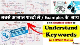 Understanding Keywords for UPSC Mains | UPSC Keywords Explained सबसे आसान शब्दों में/Examples के साथ