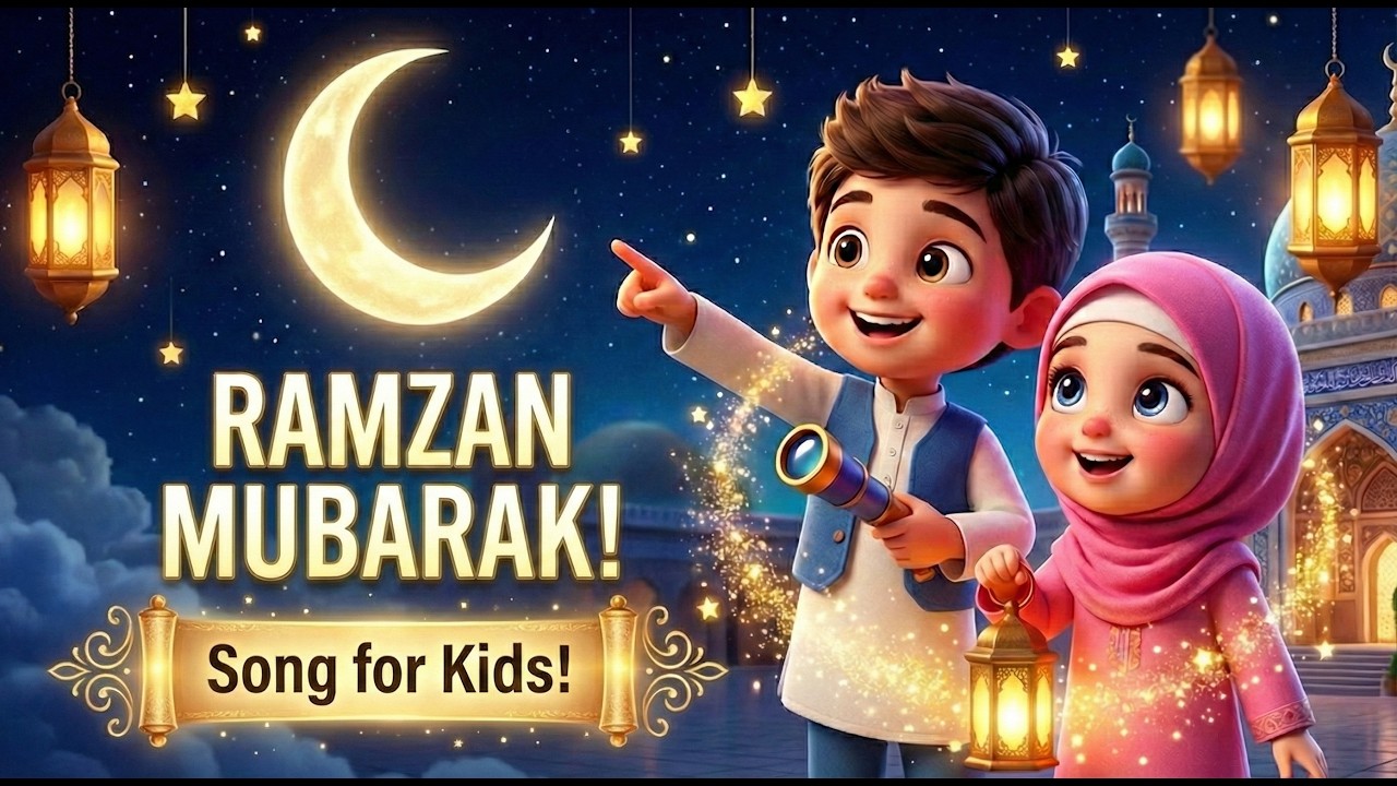 🌙 Ramzan Mubarak Song for Kids | Bachon Ki Pyari Nazam | Beautiful Ramadan Nasheed