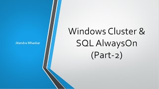 SQL AlwaysOn (Part-2)