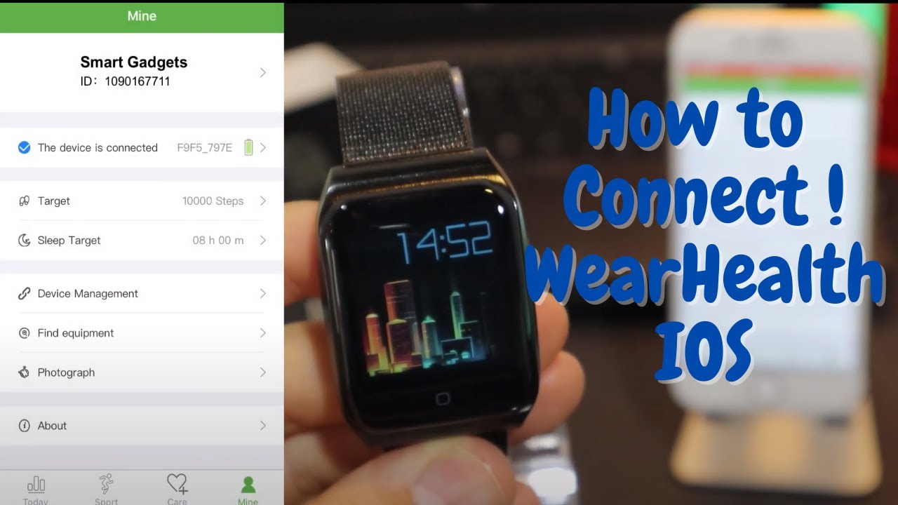 How to connect Lemfo F9 with IPhone WearHealth IOS App