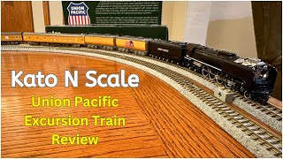 Kato N Scale UP Excursion Train With UP 844 and Water Tenders Review