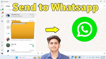 How to send a folder using whatsApp | whatsapp par folder kaise send kare by laptop