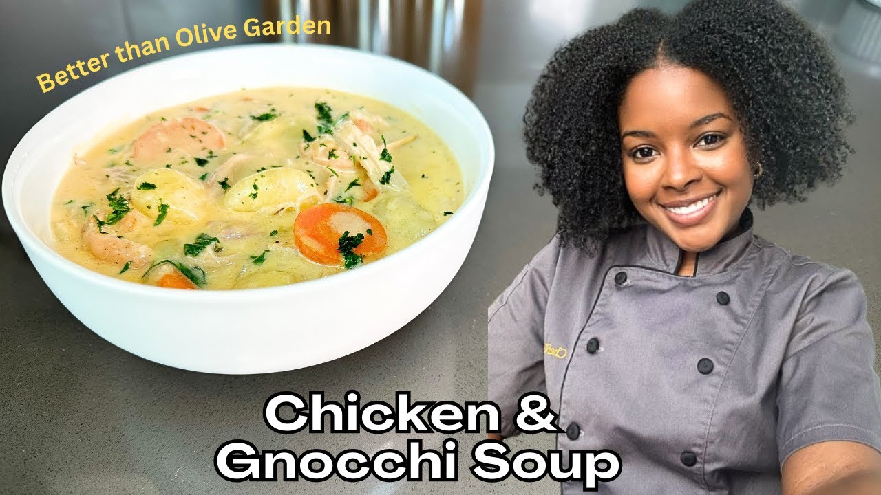 BETTER Than Olive Garden Chicken Gnocchi Soup Recipe - YouTube