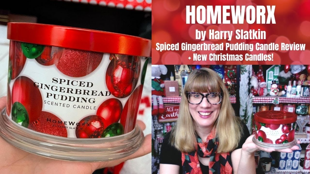 HOMEWORX by Harry Slatkin Spiced Gingerbread Pudding Candle Review